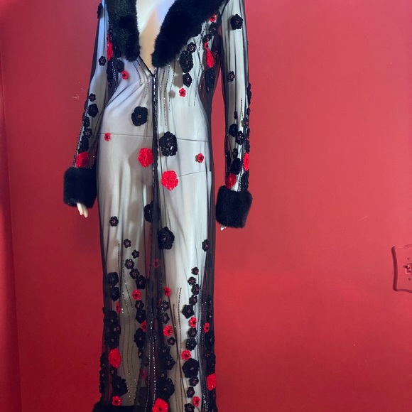 NWOT Sue Wong - Vintage Evening Cover -Up Duster - Picture 5 of 15